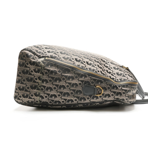 Christian Dior Canvas Trotter Oblique Boston bag black WS27279