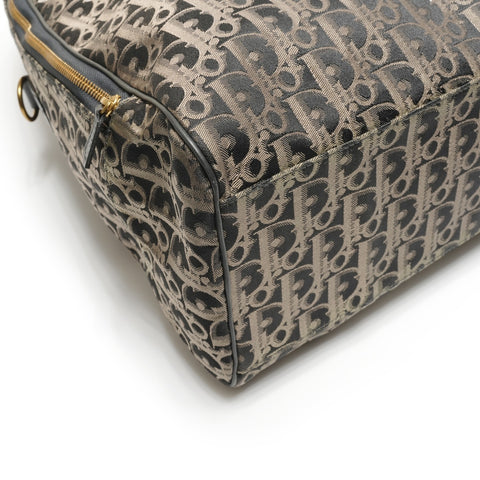 Christian Dior Canvas Trotter Oblique Boston bag black WS27279