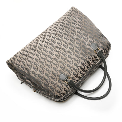 Christian Dior Canvas Trotter Oblique Boston bag black WS27279