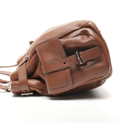 PRADA Tote leather Shoulder Bag Brown WS27280