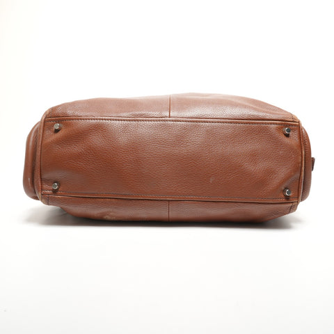 PRADA Tote leather Shoulder Bag Brown WS27280