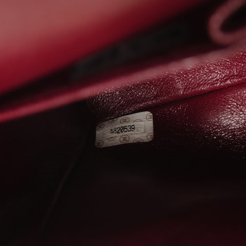 CHANEL No. 4 1996-1997 Matelasse 23 Lambskin Double Flap Shoulder Bag black WS27282