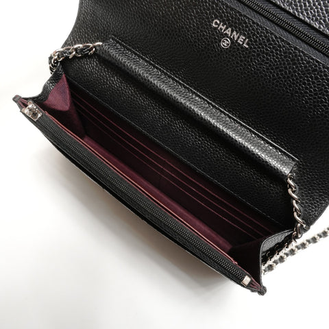 CHANEL No. 29 Matelasse Chain Wallet Shoulder Bag black WS27283