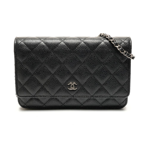 CHANEL No. 29 Matelasse Chain Wallet Shoulder Bag black WS27283