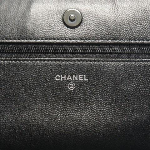 CHANEL 24th Series Chain Wallet Boy Shoulder Bag black WS27284