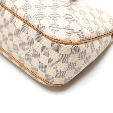 LOUIS VUITTON 2015 Damier Azur Siracusa PM Shoulder Bag white WS27285