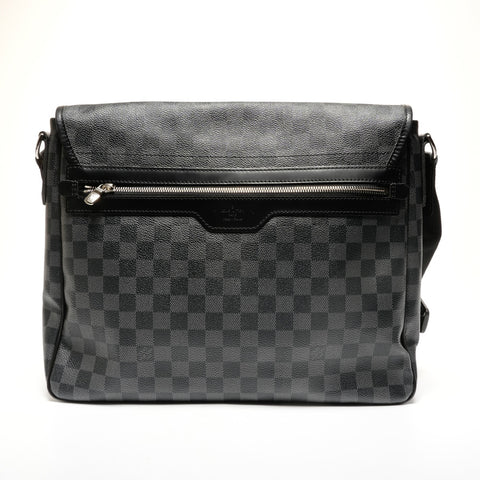 LOUIS VUITTON 2010 Damier Graphite Daniel GM Shoulder Bag black WS27287