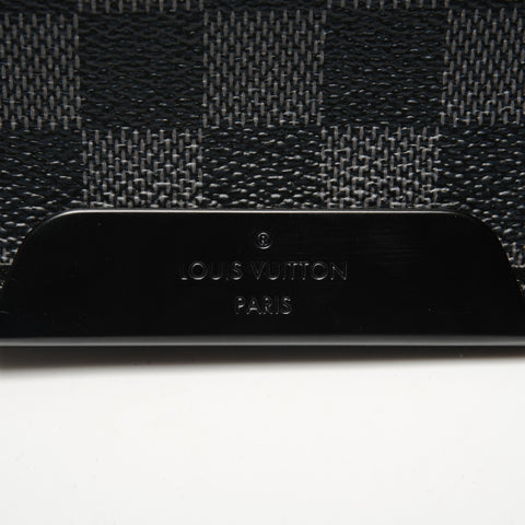 LOUIS VUITTON 2010 Damier Graphite Daniel GM Shoulder Bag black WS27287