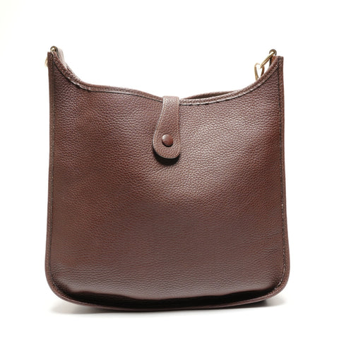 HERMES Evelyn 1 GM Fjord �›V Shoulder Bag Brown WS27289