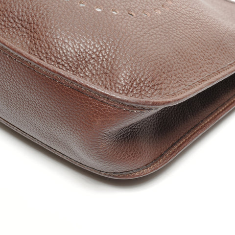HERMES Evelyn 1 GM Fjord �›V Shoulder Bag Brown WS27289