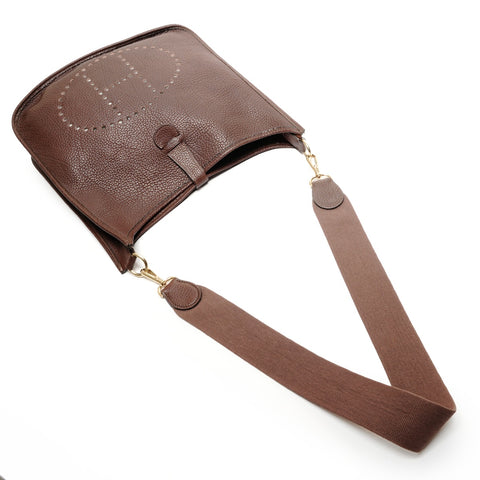 HERMES Evelyn 1 GM Fjord �›V Shoulder Bag Brown WS27289