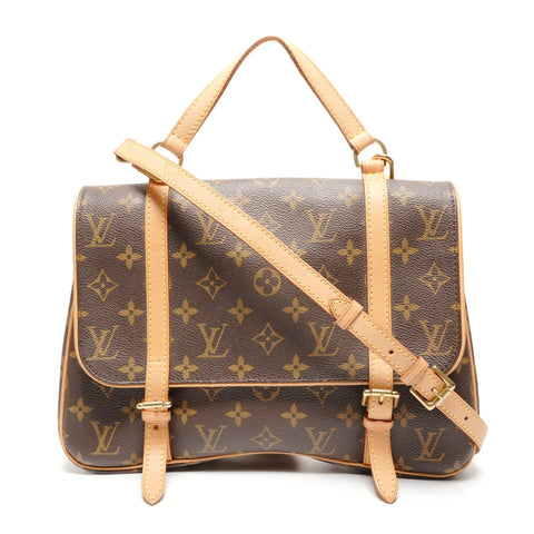LOUIS VUITTON 2005 Monogram Marel Sac Ad Shoulder Bag Brown WS27292