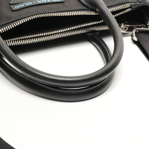 PRADA Concept 2WAY Shoulder Bag Handbag black WS27295