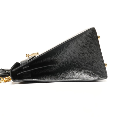 HERMES Kelly 28 Ardennes A Handbag black WS27297