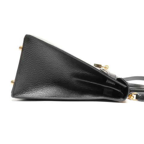 HERMES Kelly 28 Ardennes A Handbag black WS27297