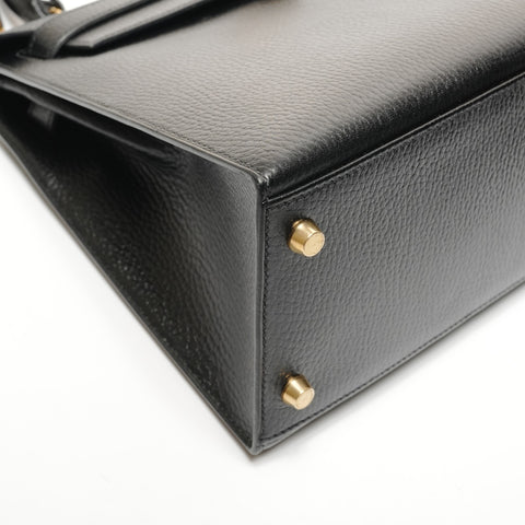 HERMES Kelly 28 Ardennes A Handbag black WS27297