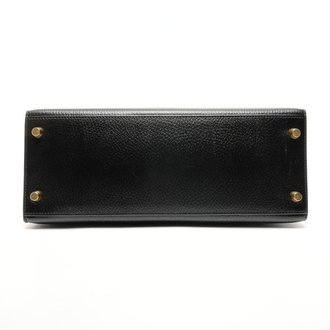 HERMES Kelly 28 Ardennes A Handbag black WS27297