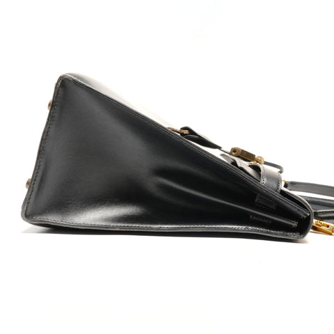 HERMES Kelly 32 Box Calf Handbag black WS27299