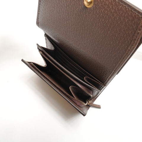 GUCCI Jumbo GG Diana Bamboo Bifold Wallet Brown WS27303