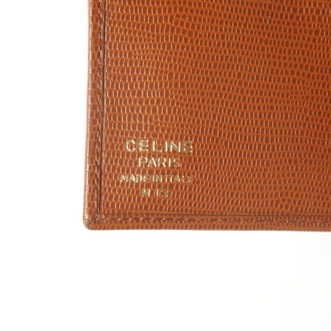 CELINE leather Bifold Wallet Brown WS27304