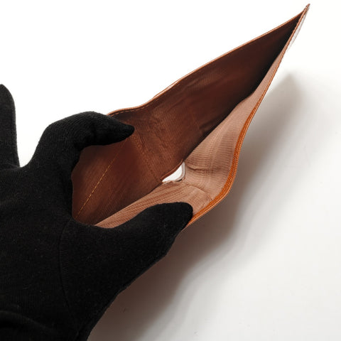 CELINE leather Bifold Wallet Brown WS27304