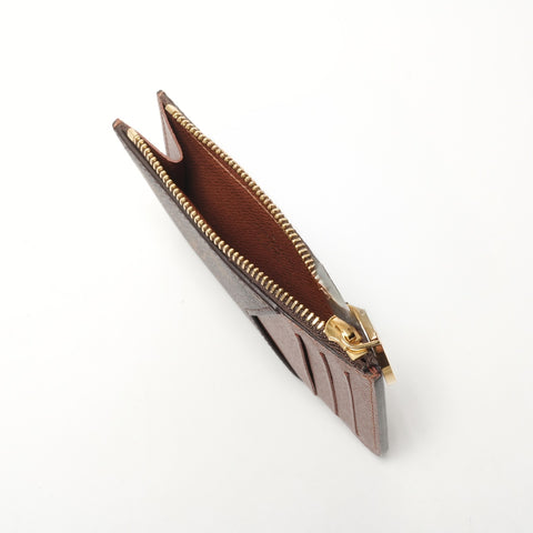 LOUIS VUITTON Porte Carte Romy Monogram Card Case Coin case Brown WS27307
