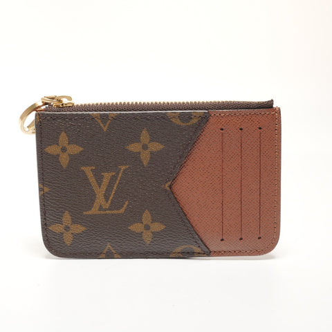 LOUIS VUITTON Porte Carte Romy Monogram Card Case Coin case Brown WS27307