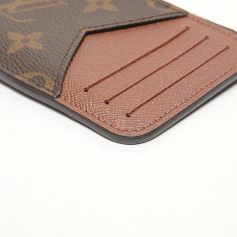 LOUIS VUITTON Porte Carte Romy Monogram Card Case Coin case Brown WS27307