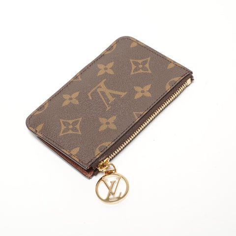 LOUIS VUITTON Porte Carte Romy Monogram Card Case Coin case Brown WS27307