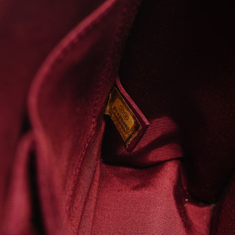 CHANEL No. 21 2015-2016 Matelasse Deca COCO Mark Gunmetal Shoulder Bag black WS27308