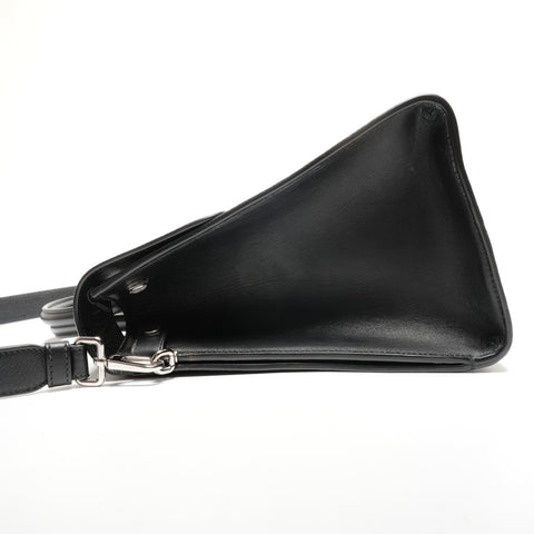 Christian Dior Dior Ever Leather Metal Silver Handbag black WS27309