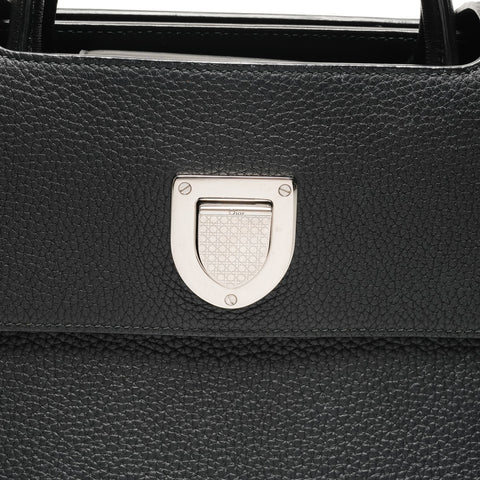 Christian Dior Dior Ever Leather Metal Silver Handbag black WS27309