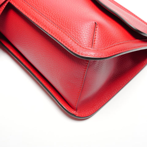 GUCCI Bamboo Daily Fringe Shoulder Bag Red WS27310