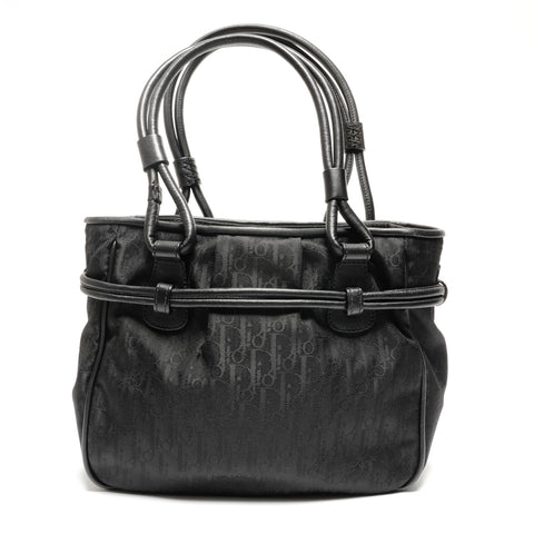 Christian Dior Canvas Trotter Ribbon Handtasche schwarz WS27311