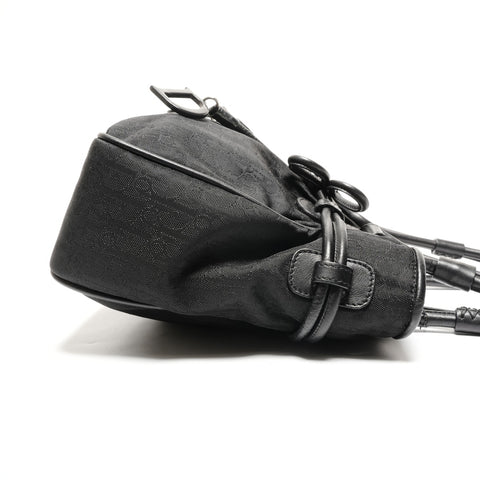 Christian Dior Canvas Trotter Ribbon Handtasche schwarz WS27311