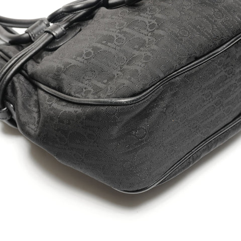 Christian Dior Canvas Trotter Ribbon Handtasche schwarz WS27311