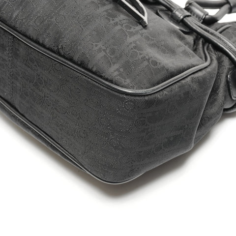 Christian Dior Canvas Trotter Ribbon Handtasche schwarz WS27311