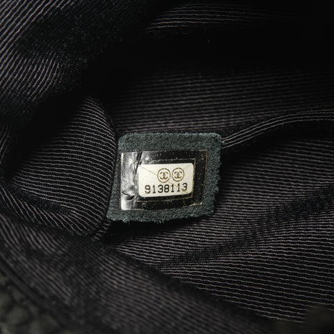 CHANEL Nr. 9 2004-2005 Knit COCO Mark Umhängetasche schwarz WS27312