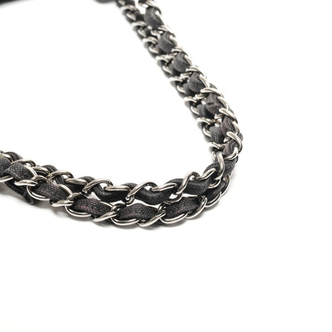 CHANEL Nr. 9 2004-2005 Knit COCO Mark Umhängetasche schwarz WS27312