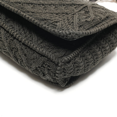 CHANEL Nr. 9 2004-2005 Knit COCO Mark Umhängetasche schwarz WS27312