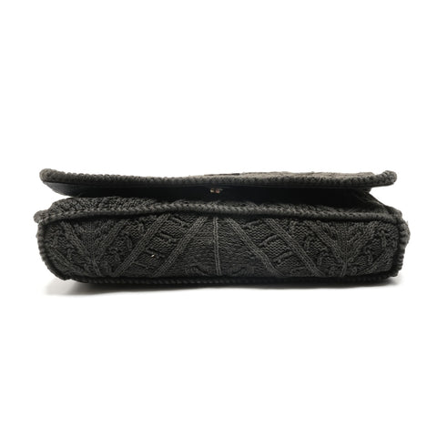 CHANEL Nr. 9 2004-2005 Knit COCO Mark Umhängetasche schwarz WS27312