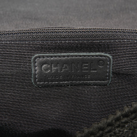 CHANEL Nr. 9 2004-2005 Knit COCO Mark Umhängetasche schwarz WS27312