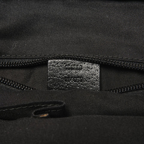 GUCCI GG Canvas Sherry Line Tote Bag Handbag black WS27313