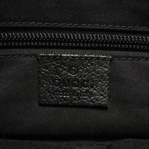 GUCCI GG Canvas Sherry Line Tote Bag Handbag black WS27313