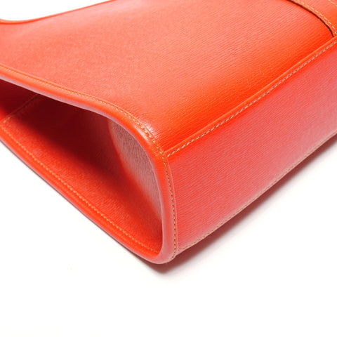 GUCCI Jackie Leather One-Shoulder Bag Handbag Orange WS27316