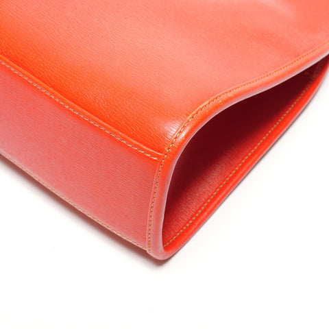 GUCCI Jackie Leather One-Shoulder Bag Handbag Orange WS27316