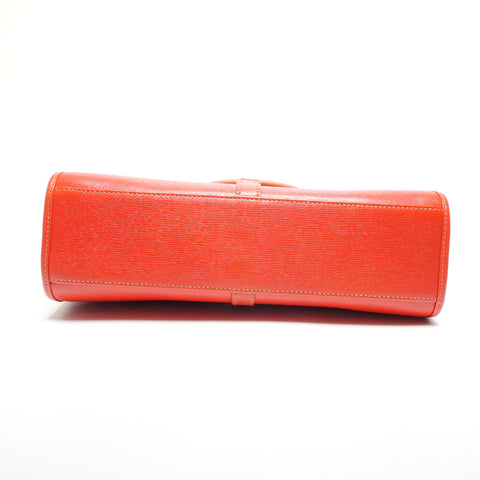 GUCCI Jackie Leather One-Shoulder Bag Handbag Orange WS27316