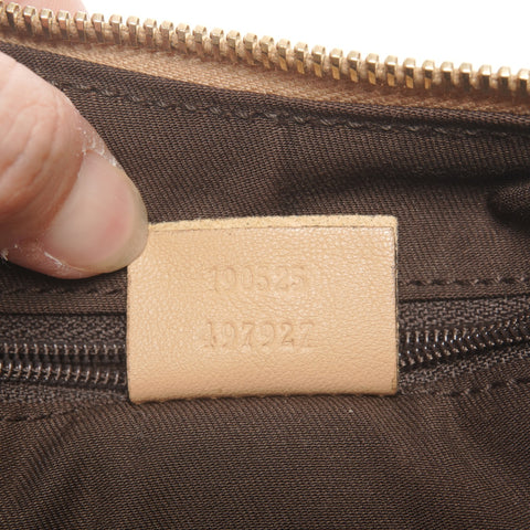 GUCCI GG Canvas Abbey Hobo Shoulder Bag beige WS27317