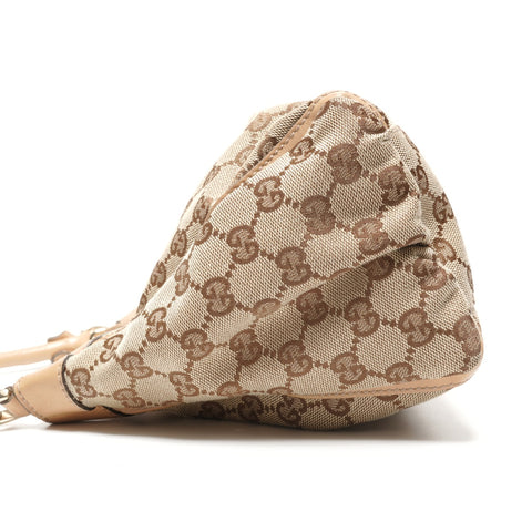 GUCCI GG Canvas Abbey Hobo Shoulder Bag beige WS27317