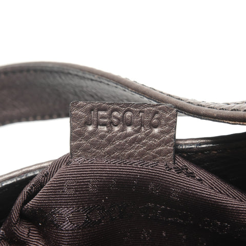 CELINE leather Shoulder Bag Brown WS27318